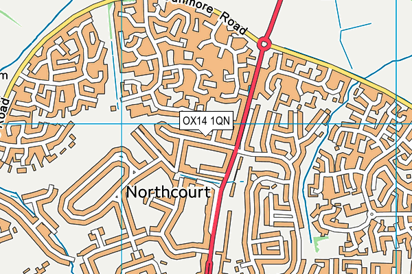 OX14 1QN map - OS VectorMap District (Ordnance Survey)