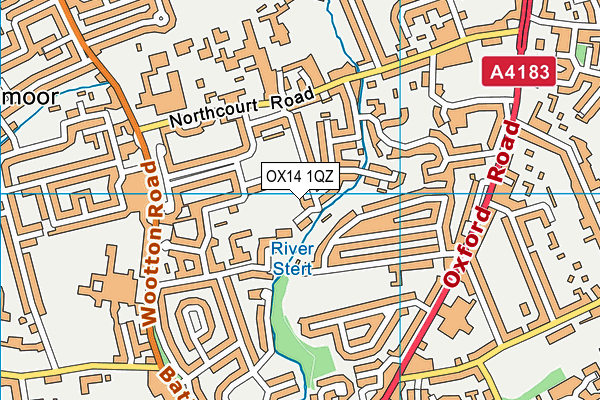 OX14 1QZ map - OS VectorMap District (Ordnance Survey)