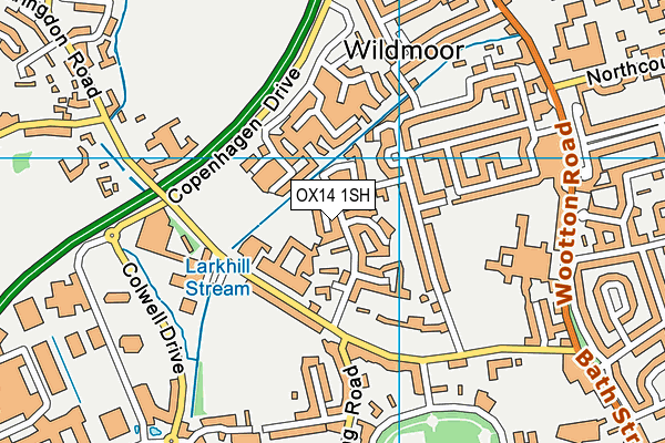 OX14 1SH map - OS VectorMap District (Ordnance Survey)