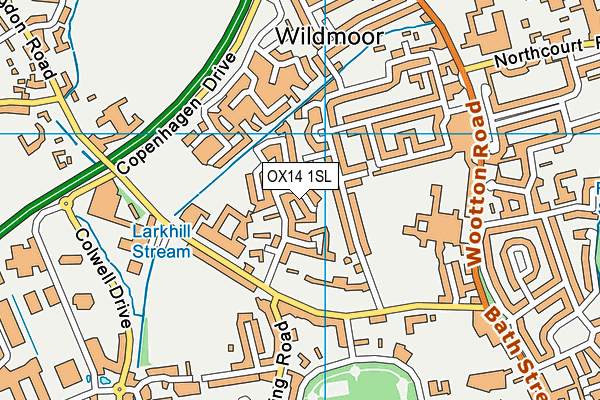 OX14 1SL map - OS VectorMap District (Ordnance Survey)