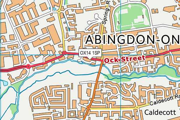 OX14 1SP map - OS VectorMap District (Ordnance Survey)