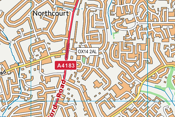 OX14 2AL map - OS VectorMap District (Ordnance Survey)