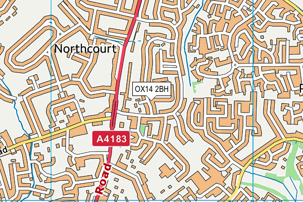 OX14 2BH map - OS VectorMap District (Ordnance Survey)