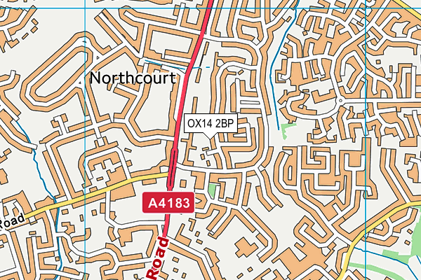 OX14 2BP map - OS VectorMap District (Ordnance Survey)