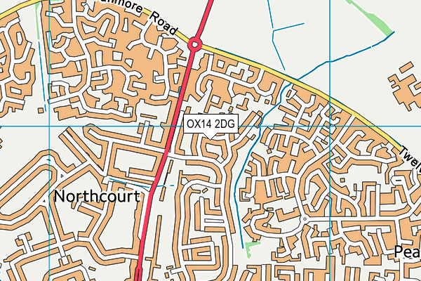 OX14 2DG map - OS VectorMap District (Ordnance Survey)