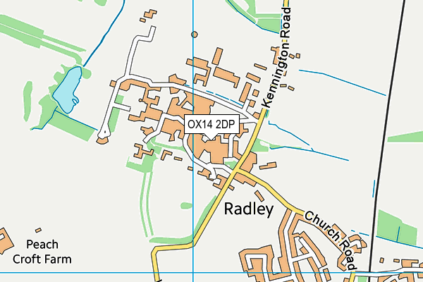 OX14 2DP map - OS VectorMap District (Ordnance Survey)