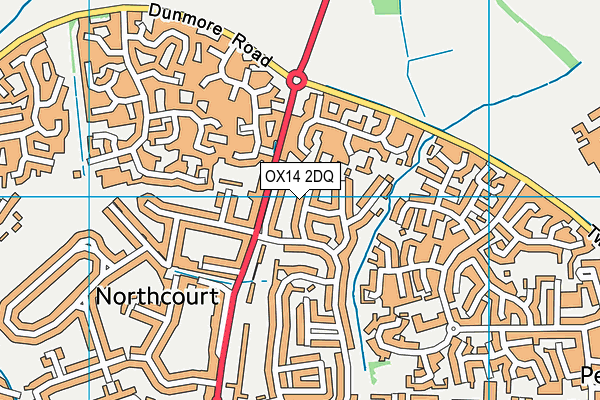 OX14 2DQ map - OS VectorMap District (Ordnance Survey)