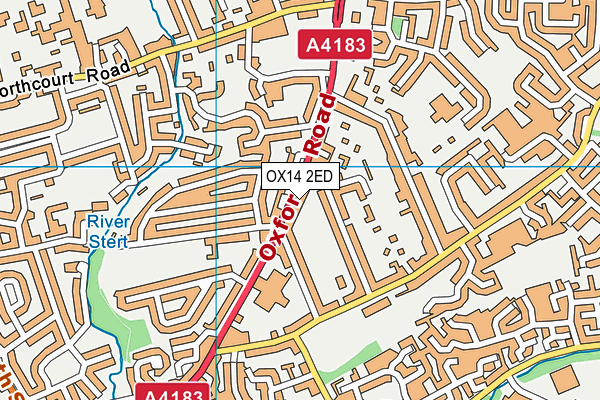 OX14 2ED map - OS VectorMap District (Ordnance Survey)