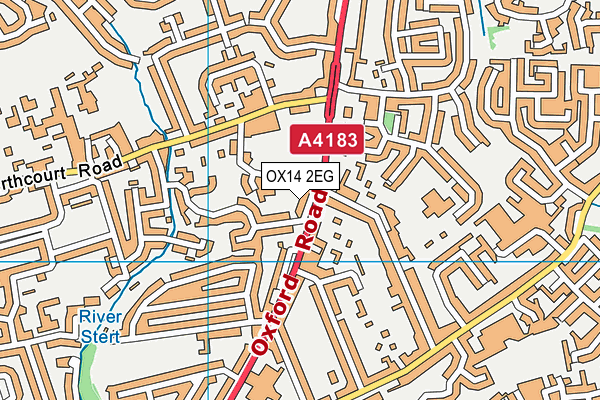 OX14 2EG map - OS VectorMap District (Ordnance Survey)