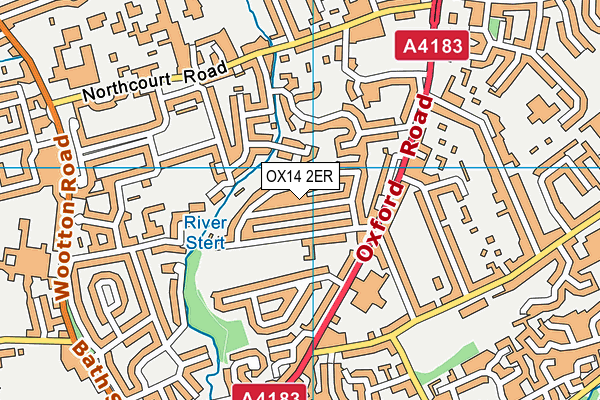 OX14 2ER map - OS VectorMap District (Ordnance Survey)