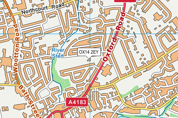 OX14 2EY map - OS VectorMap District (Ordnance Survey)