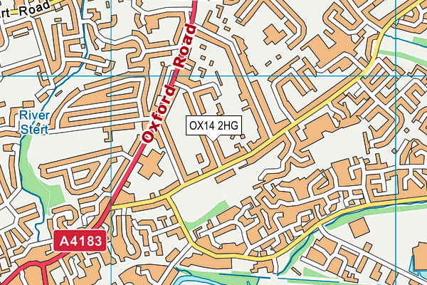 OX14 2HG map - OS VectorMap District (Ordnance Survey)