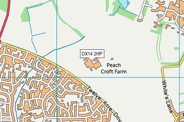 OX14 2HP map - OS VectorMap District (Ordnance Survey)