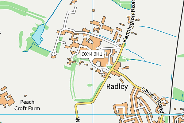 OX14 2HU map - OS VectorMap District (Ordnance Survey)
