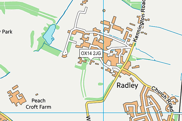 OX14 2JG map - OS VectorMap District (Ordnance Survey)