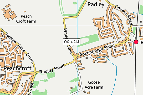 OX14 2JJ map - OS VectorMap District (Ordnance Survey)