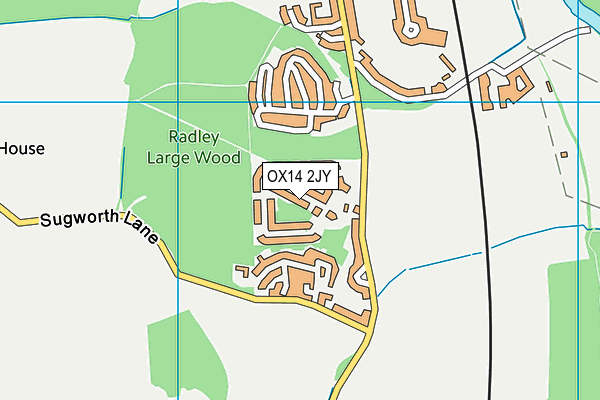 OX14 2JY map - OS VectorMap District (Ordnance Survey)