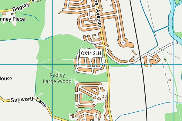 OX14 2LH map - OS VectorMap District (Ordnance Survey)