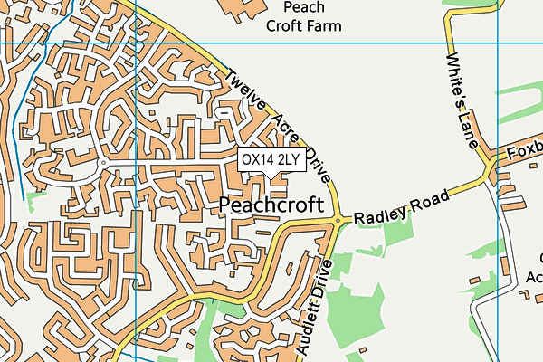 OX14 2LY map - OS VectorMap District (Ordnance Survey)