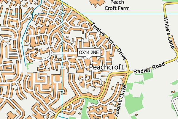 OX14 2NE map - OS VectorMap District (Ordnance Survey)