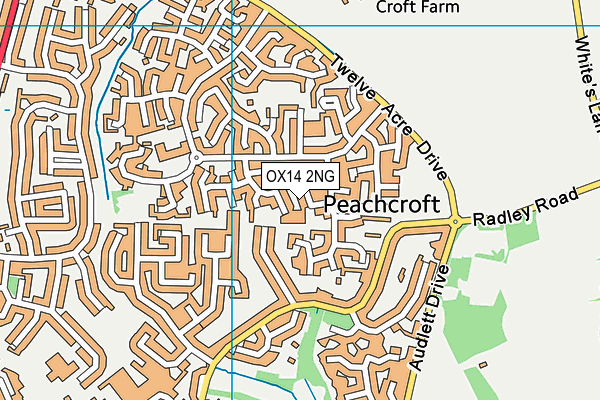 OX14 2NG map - OS VectorMap District (Ordnance Survey)