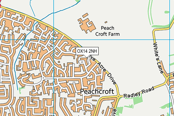 OX14 2NH map - OS VectorMap District (Ordnance Survey)