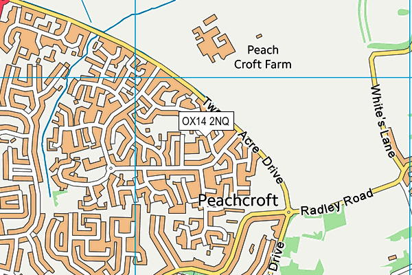 OX14 2NQ map - OS VectorMap District (Ordnance Survey)