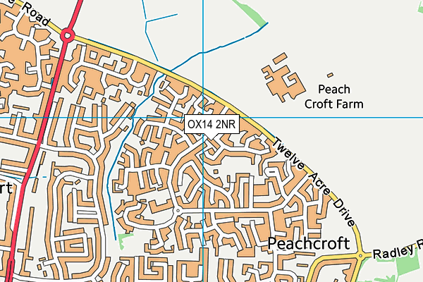 OX14 2NR map - OS VectorMap District (Ordnance Survey)