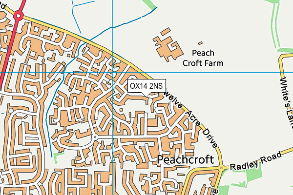 OX14 2NS map - OS VectorMap District (Ordnance Survey)