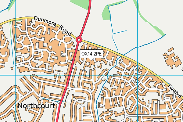 OX14 2PE map - OS VectorMap District (Ordnance Survey)