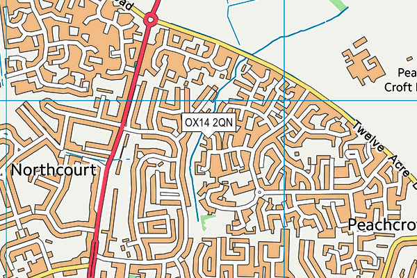 OX14 2QN map - OS VectorMap District (Ordnance Survey)