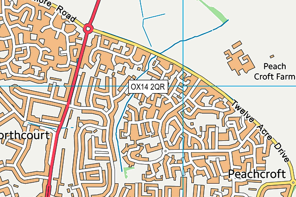 OX14 2QR map - OS VectorMap District (Ordnance Survey)