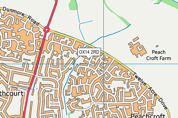 OX14 2RD map - OS VectorMap District (Ordnance Survey)