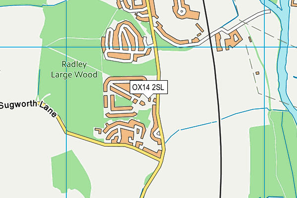 OX14 2SL map - OS VectorMap District (Ordnance Survey)