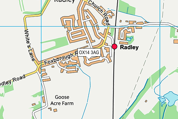 OX14 3AG map - OS VectorMap District (Ordnance Survey)