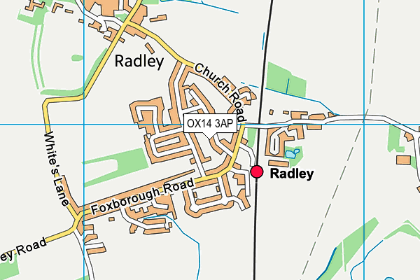 OX14 3AP map - OS VectorMap District (Ordnance Survey)