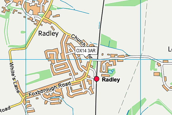 OX14 3AR map - OS VectorMap District (Ordnance Survey)