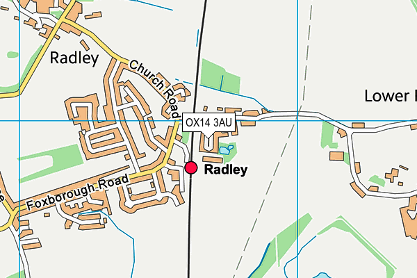 OX14 3AU map - OS VectorMap District (Ordnance Survey)