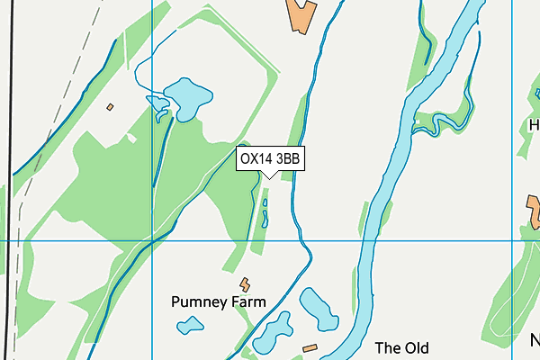 OX14 3BB map - OS VectorMap District (Ordnance Survey)