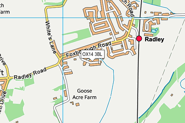 OX14 3BL map - OS VectorMap District (Ordnance Survey)