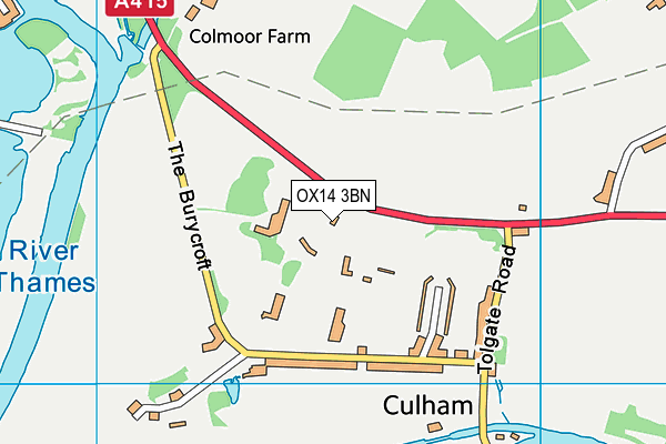 OX14 3BN map - OS VectorMap District (Ordnance Survey)