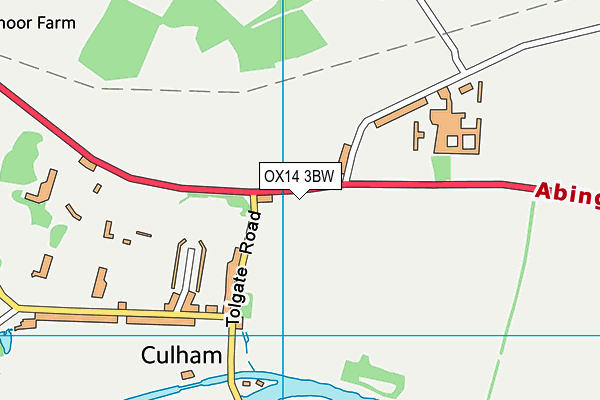 OX14 3BW map - OS VectorMap District (Ordnance Survey)