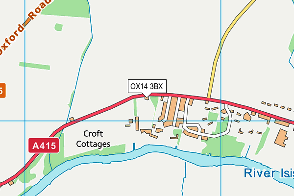 OX14 3BX map - OS VectorMap District (Ordnance Survey)