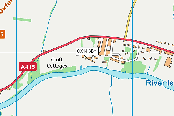 OX14 3BY map - OS VectorMap District (Ordnance Survey)