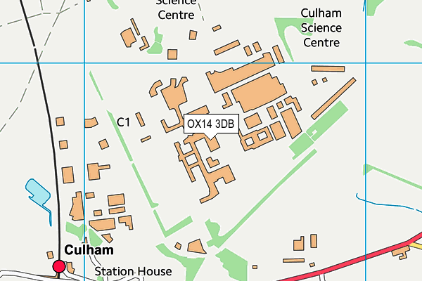 Culham Science Centre map (OX14 3DB) - OS VectorMap District (Ordnance Survey)