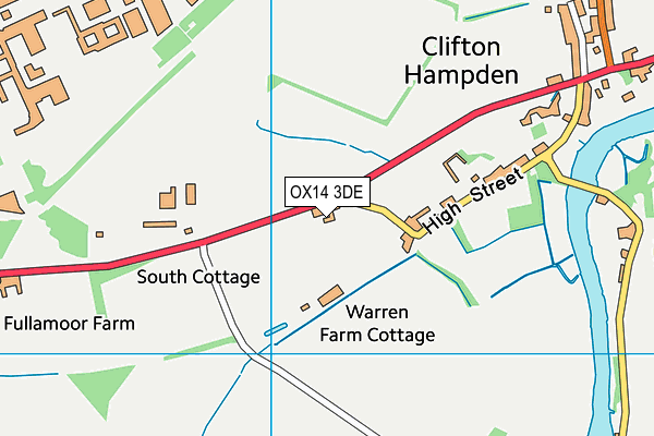 OX14 3DE map - OS VectorMap District (Ordnance Survey)