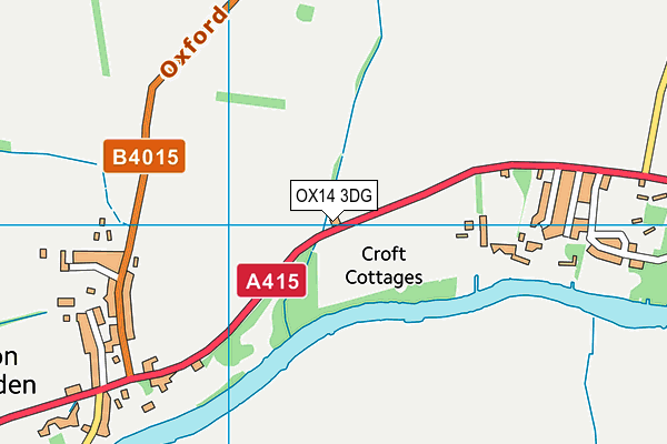 OX14 3DG map - OS VectorMap District (Ordnance Survey)