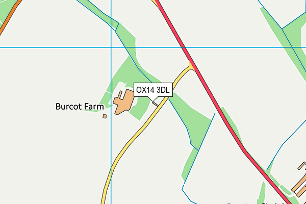 OX14 3DL map - OS VectorMap District (Ordnance Survey)