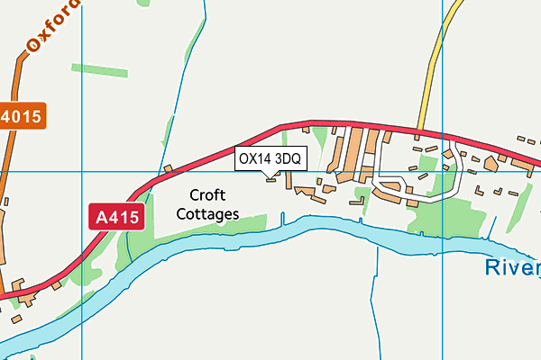 OX14 3DQ map - OS VectorMap District (Ordnance Survey)