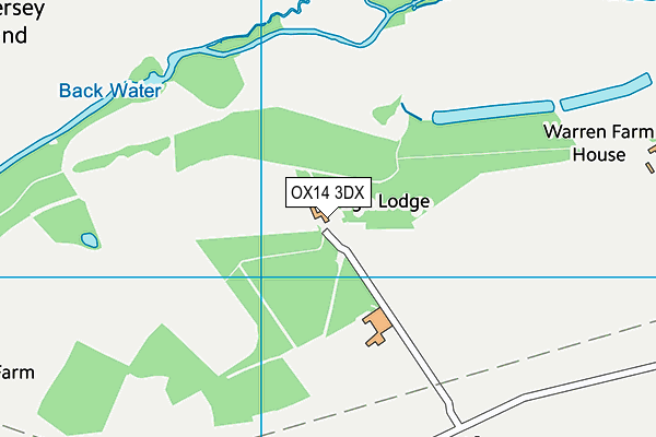 OX14 3DX map - OS VectorMap District (Ordnance Survey)